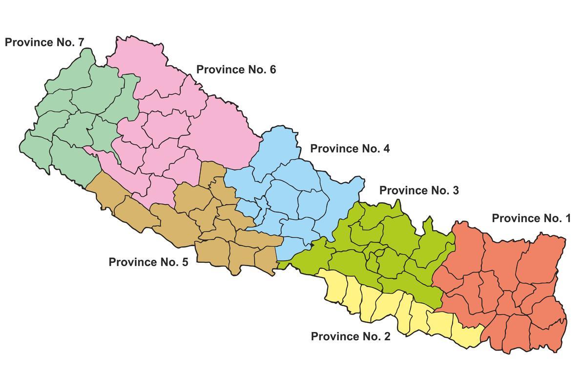 Harta e nepalit krahinave 