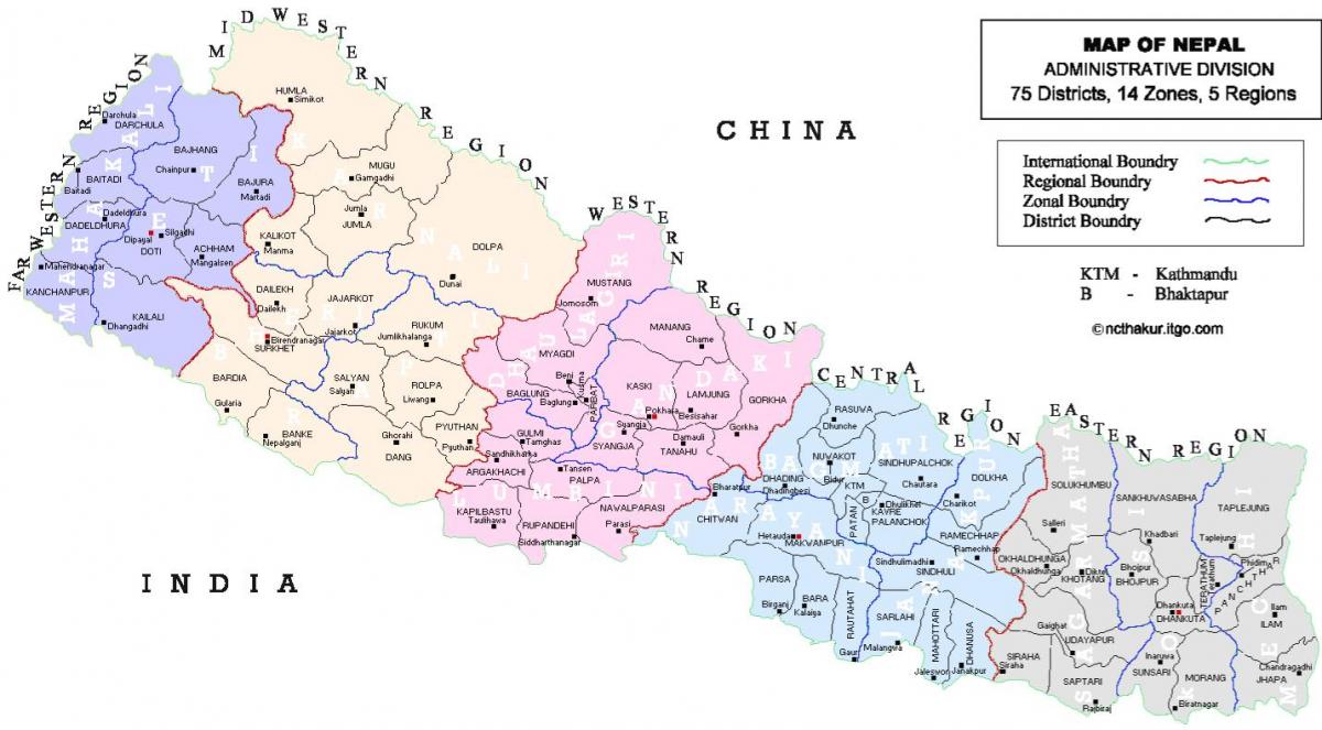 Harta e nepalit vdc
