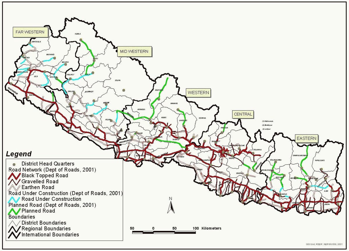 nepal hartë me autostradë