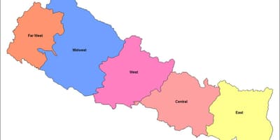 Harta e lindore zhvillimin e rajonit të nepal