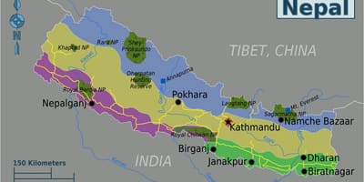 E hartave gjeografike e nepalit