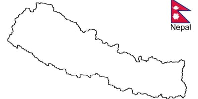 Harta e vizatuar një nepal